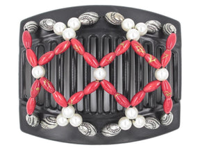 African Butterfly Thick Hair Comb - Ndalena Black 91