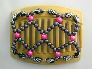 African Butterfly Thick Hair Comb - Ndalena Blonde 17