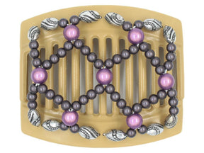 African Butterfly Thick Hair Comb - Ndalena Blonde 65