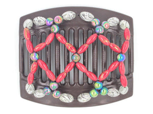 African Butterfly Thick Hair Comb - Ndalena Brown 112