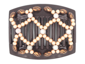 African Butterfly Thick Hair Comb - Ndalena Brown 115