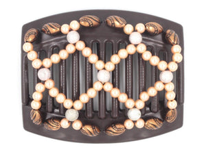 African Butterfly Thick Hair Comb - Ndalena Brown 115