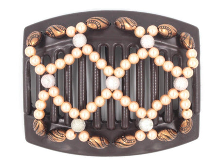 African Butterfly Thick Hair Comb - Ndalena Brown 115
