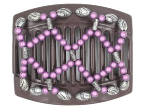 African Butterfly Thick Hair Comb - Ndalena Brown 130