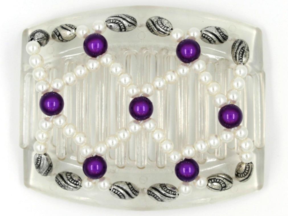 African Butterfly Thick Hair Comb - Ndalena Clear 42