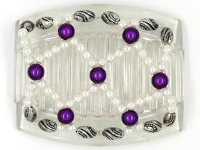 African Butterfly Thick Hair Comb - Ndalena Clear 42