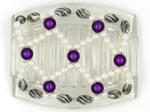 African Butterfly Thick Hair Comb - Ndalena Clear 42