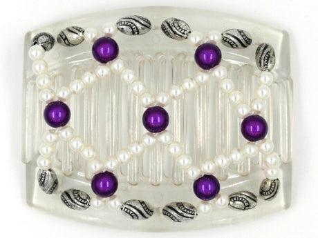 African Butterfly Thick Hair Comb - Ndalena Clear 42