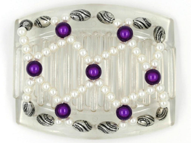 African Butterfly Thick Hair Comb - Ndalena Clear 42