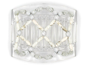 African Butterfly Thick Hair Comb - Ndalena Clear 44