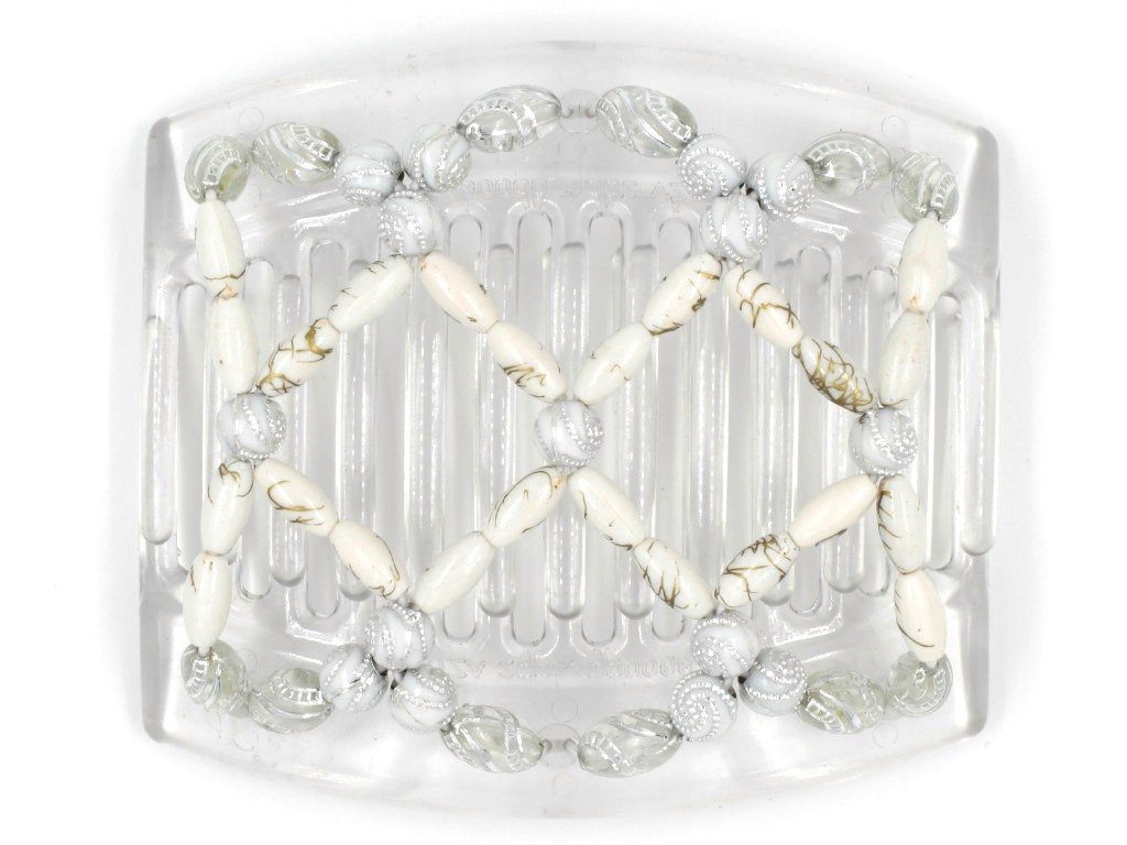 African Butterfly Thick Hair Comb - Ndalena Clear 44