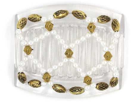 African Butterfly Thick Hair Comb - Ndalena Clear 55