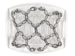 African Butterfly Thick Hair Comb - Ndalena Clear 56