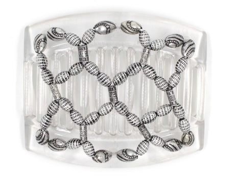 African Butterfly Thick Hair Comb - Ndalena Clear 56
