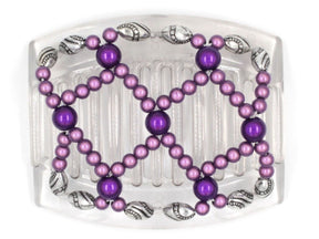 African Butterfly Thick Hair Comb - Ndalena Clear 60