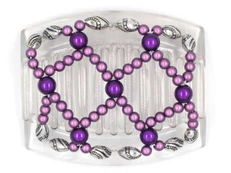 African Butterfly Thick Hair Comb - Ndalena Clear 60