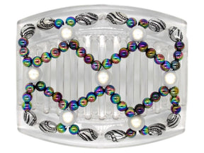 African Butterfly Thick Hair Comb - Ndalena Clear 63
