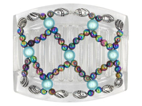 African Butterfly Thick Hair Comb - Ndalena Clear 69