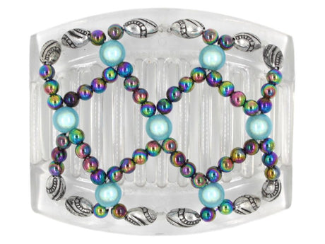 African Butterfly Thick Hair Comb - Ndalena Clear 69