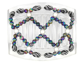 African Butterfly Thick Hair Comb - Ndalena Clear 76