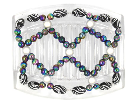 African Butterfly Thick Hair Comb - Ndalena Clear 76