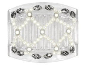 African Butterfly Thick Hair Comb - Ndalena Clear 80