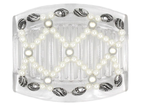 African Butterfly Thick Hair Comb - Ndalena Clear 80