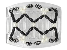 African Butterfly Thick Hair Comb - Ndalena Clear 82