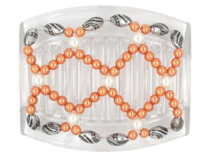 African Butterfly Thick Hair Comb - Ndalena Clear 90