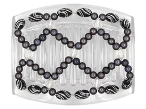 African Butterfly Thick Hair Comb - Ndalena Clear 96
