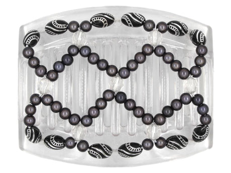 African Butterfly Thick Hair Comb - Ndalena Clear 96