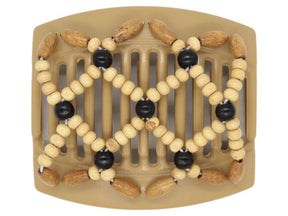 African Butterfly Thick Hair Comb - Ndebele Blonde 51