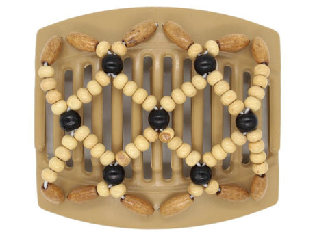 African Butterfly Thick Hair Comb - Ndebele Blonde 51