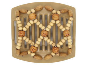 African Butterfly Thick Hair Comb - Ndebele Blonde 52