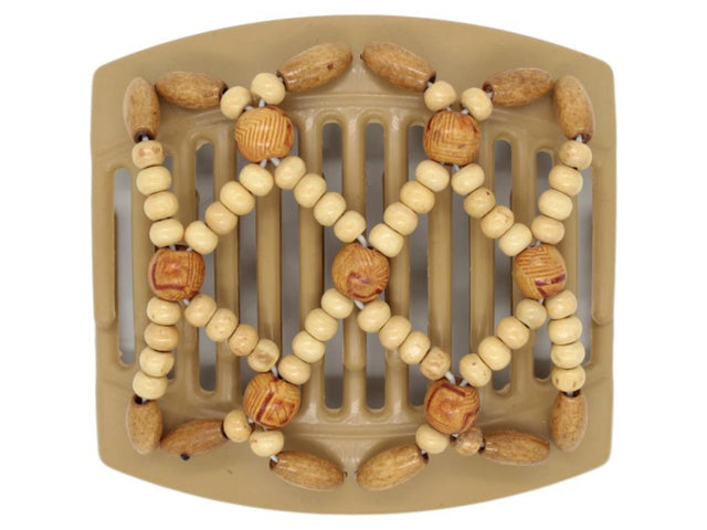 African Butterfly Thick Hair Comb - Ndebele Blonde 52