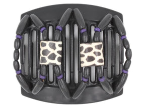 African Butterfly Thick Hair Comb - Stones & Bones Black 103
