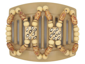African Butterfly Thick Hair Comb - Stones & Bones Blonde 36
