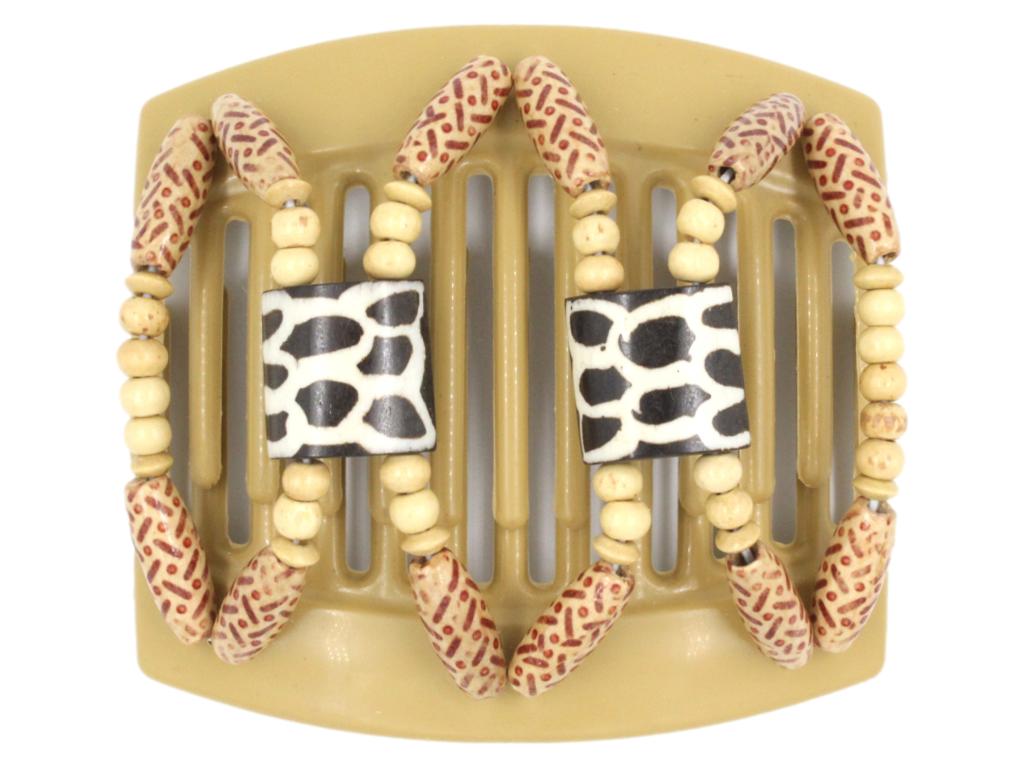 African Butterfly Thick Hair Comb - Stones & Bones Blonde 63