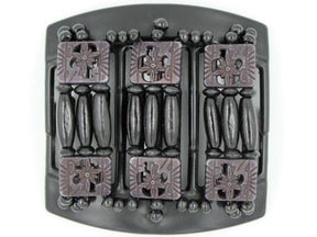 African Butterfly Thick Hair Comb - Tripla Black 10