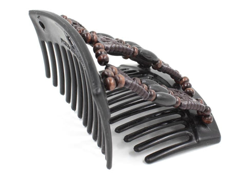 African Butterfly Thick Hair Comb - Tripla Black 40