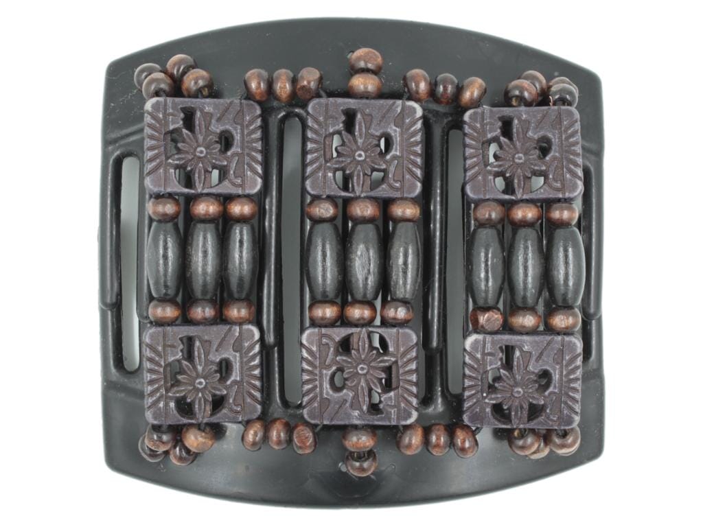 African Butterfly Thick Hair Comb - Tripla Black 40