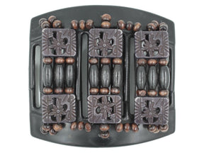 African Butterfly Thick Hair Comb - Tripla Black 40