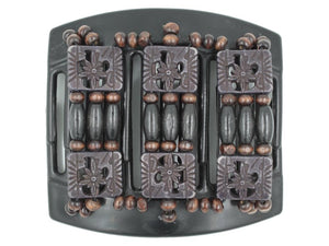 African Butterfly Thick Hair Comb - Tripla Black 40