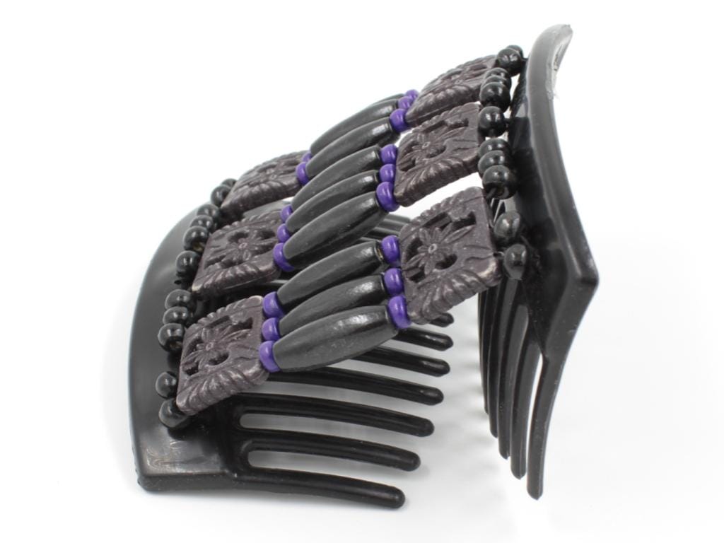 African Butterfly Thick Hair Comb - Tripla Black 42