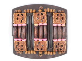 African Butterfly Thick Hair Comb - Tripla Brown 37
